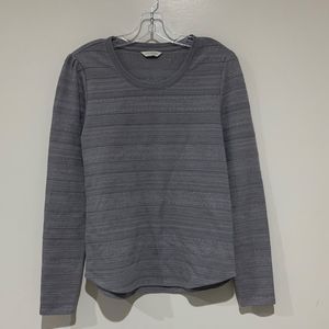 Lucky Brand Grey Cotton Sweatshirt – Women’s Size M – Long Sleeve Pullover